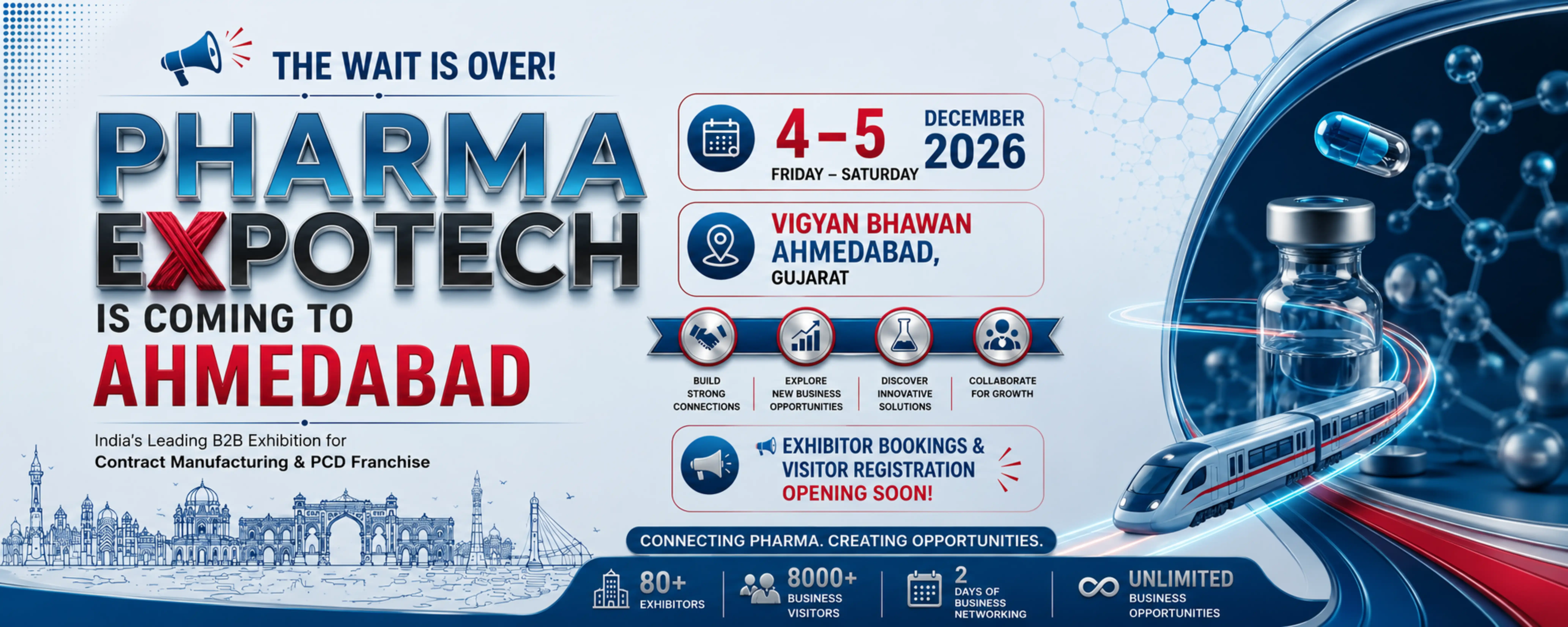 Pharma Expotech Ahmedabad 2026 Exhibition Banner